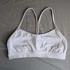 Lululemon White Flow Y Bra